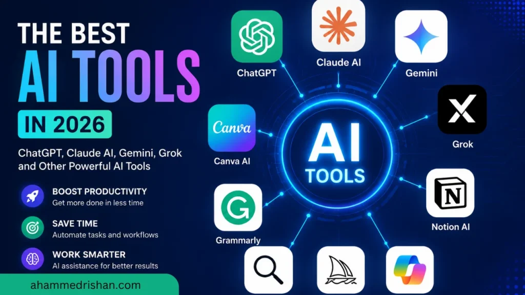 The Best AI Tools in 2026: ChatGPT,Claude AI,Gemini…