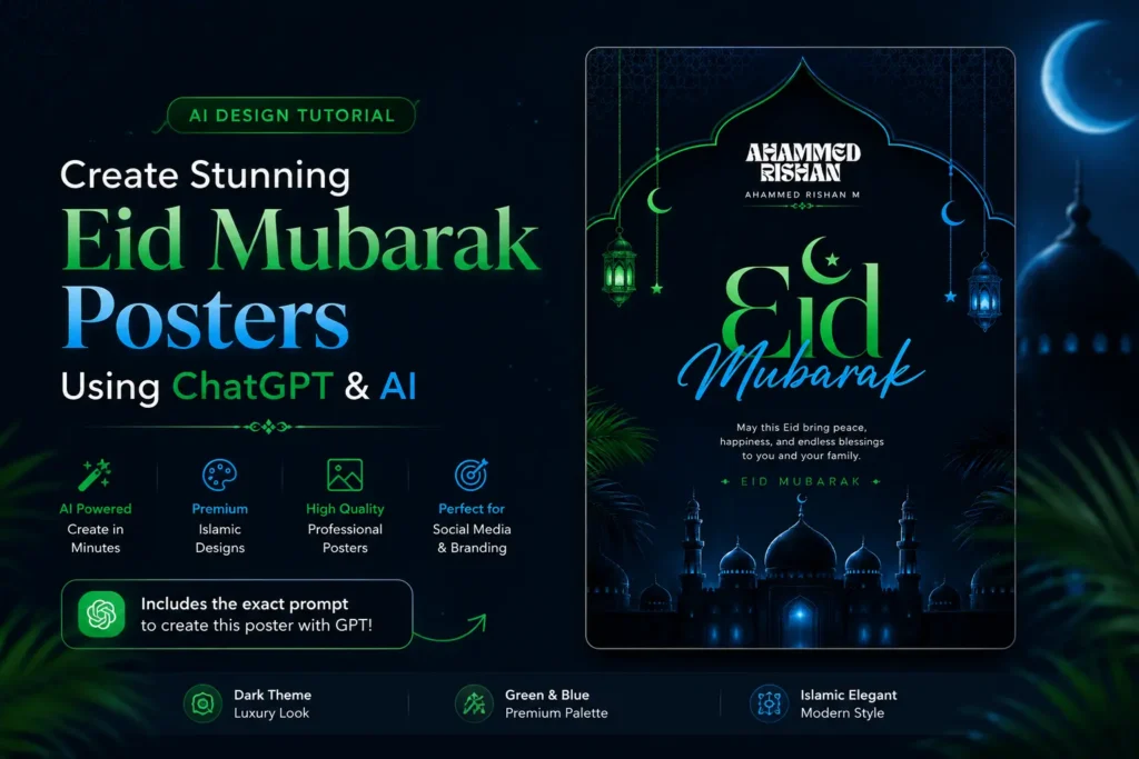 Create eid poster with Best digital marketing expert in malappuram